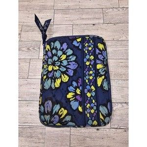 Vera Bradley Retired Indigo Pop Quilted Small Tablet Cover 8.5"x6.5"x1"